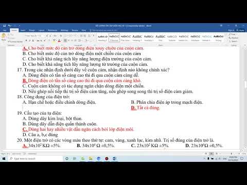 Video Giải đề cương thi giữa kì môn công nghệ lớp 12 -học kì... - YouTube
