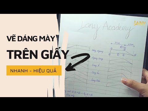 Video Vẽ Lông Mày Trên Giấy | Nhanh & Hiệu Quả | Lany Academy - youtube
