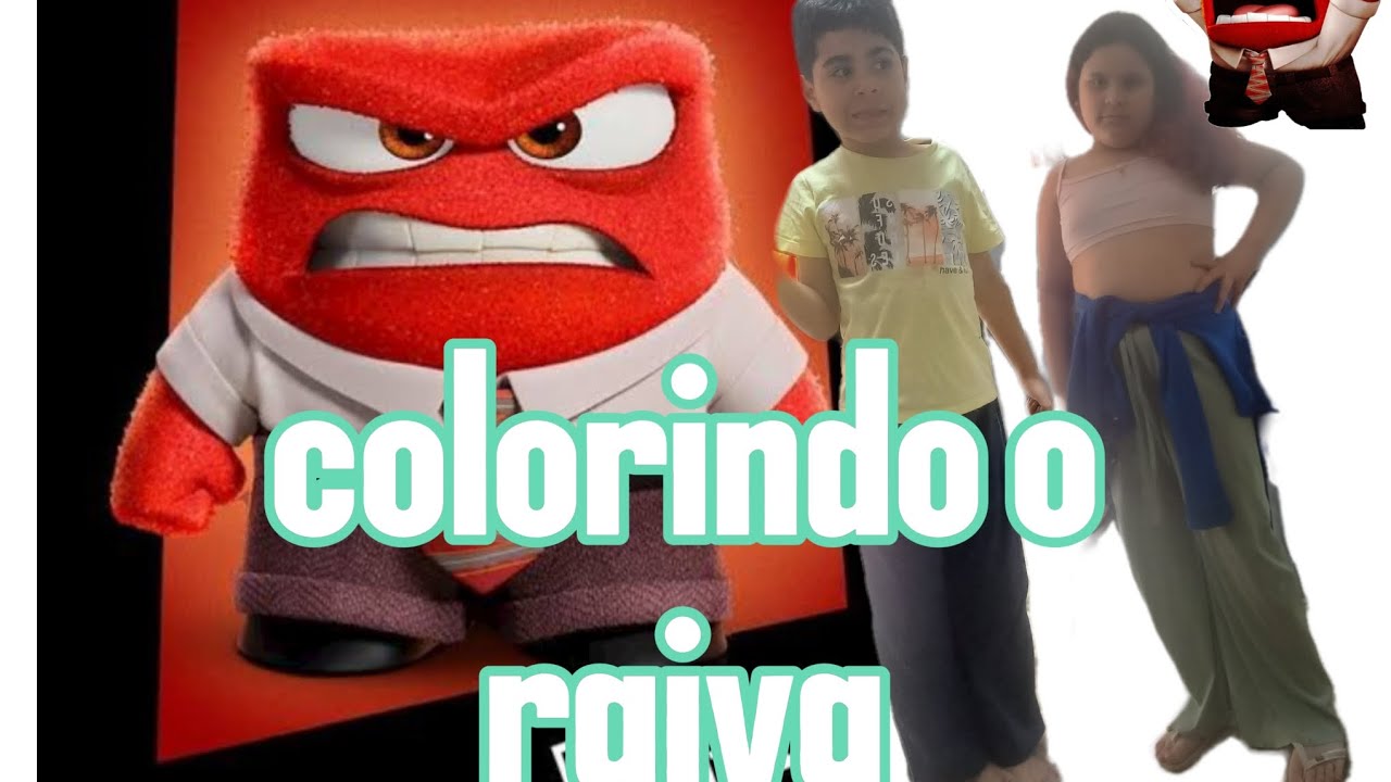 colorindo o raiva com 3 cores - YouTube