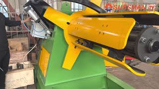 How to operate the hydraulic decoiler