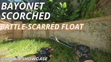 Bayonet Scorched (Battle-Scarred) | CS2 Skin Showcase with NEW Animation