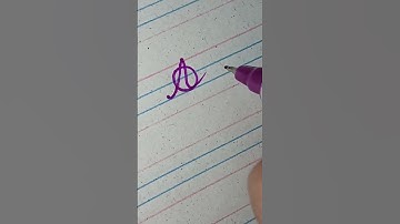 cursive letter " A a" #shorts #cursive