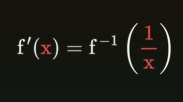 A very interesting differential equation: derivative at x = inverse at 1/x