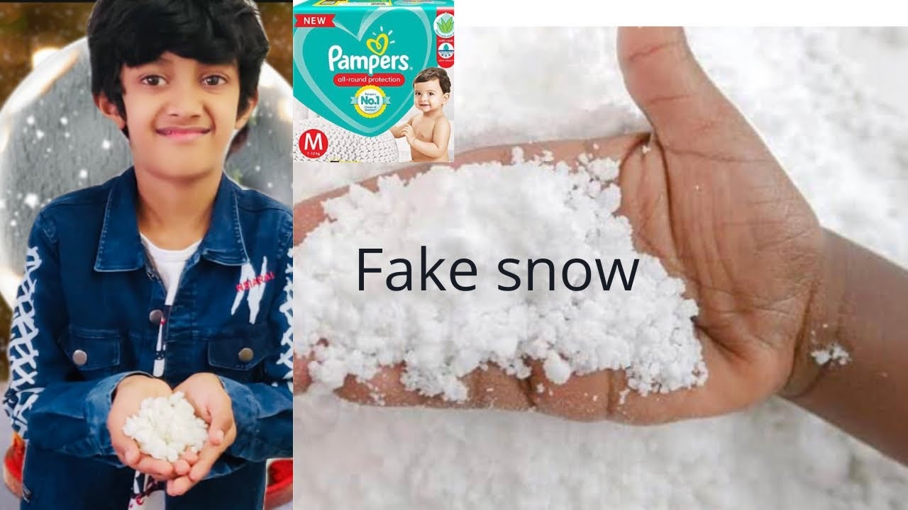 How to Make Fake Instant Snow from a Diaper.