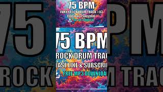 🎵 Funky Rock Drum Track - 75 Bpm Free Mp3 Download 🥁