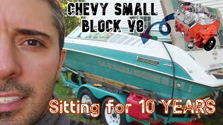 Fixing An Old Speed Boat After Sitting 10 Years Chevy Small Block Revival PART ONE *Satisfying*