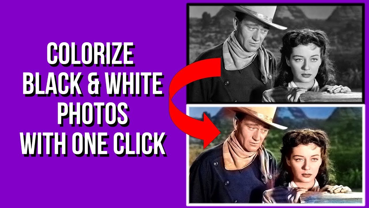 Colorize Black White Photos With One Click New 19 Algorithm Youtube