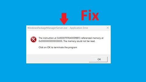 How to Fix Windows Package Manager Server Stopped Working