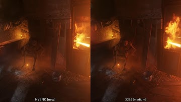 nVidia NVENC (Turing) vs X264 Medium OBS Frame for Frame Comparison Using the Metro Exodus Benchmark