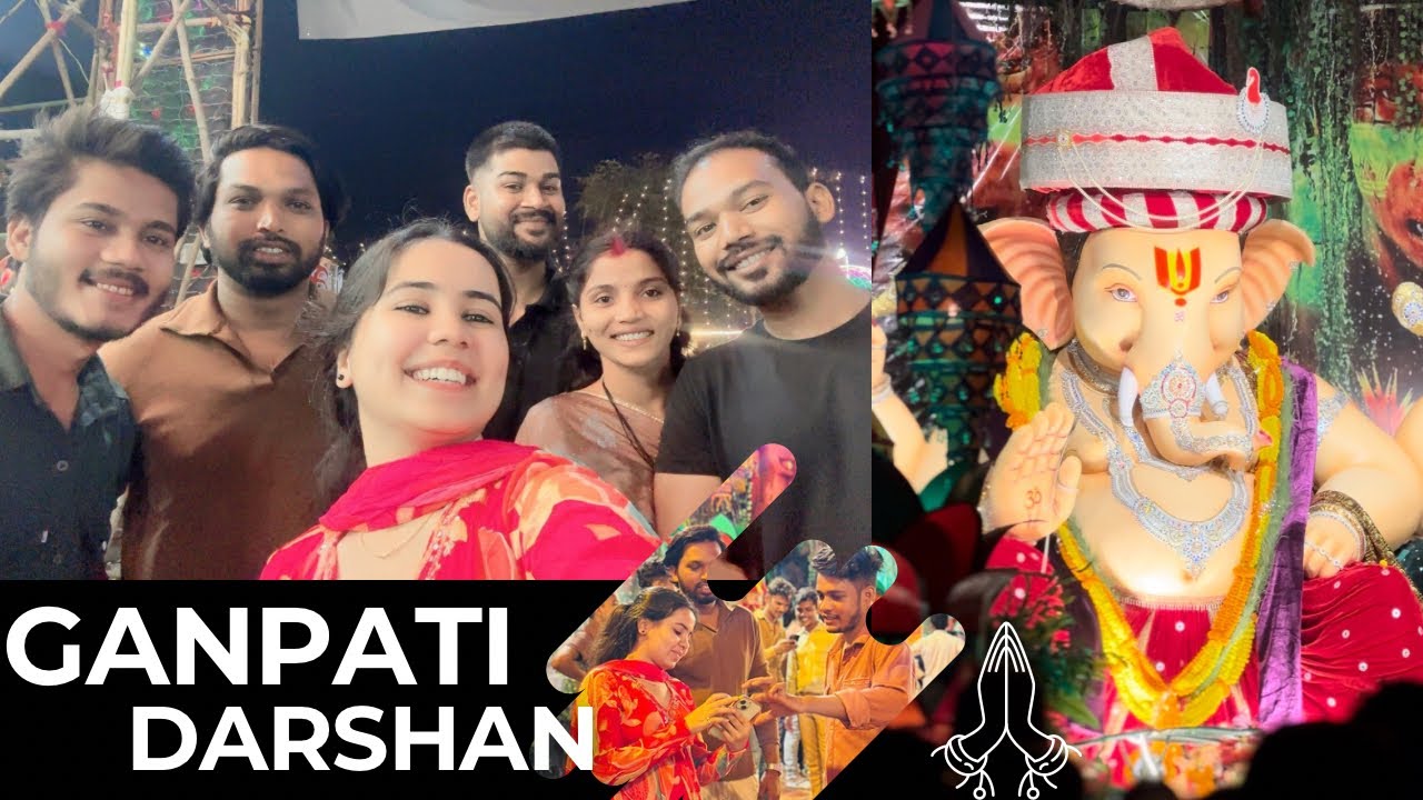 GANPATI DARSHAN DURG - BHILAI😍🌸 ||VIDHI DUBEY|| #vidhidubey #cgvlog #trending 