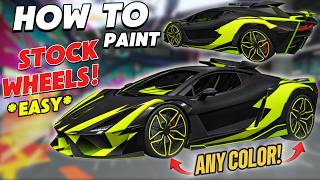 *EASY* IT'S BACK! HOW TO PAINT STOCK WHEELS ANY COLOR - CAR TO CAR MERGE - GTA Online
