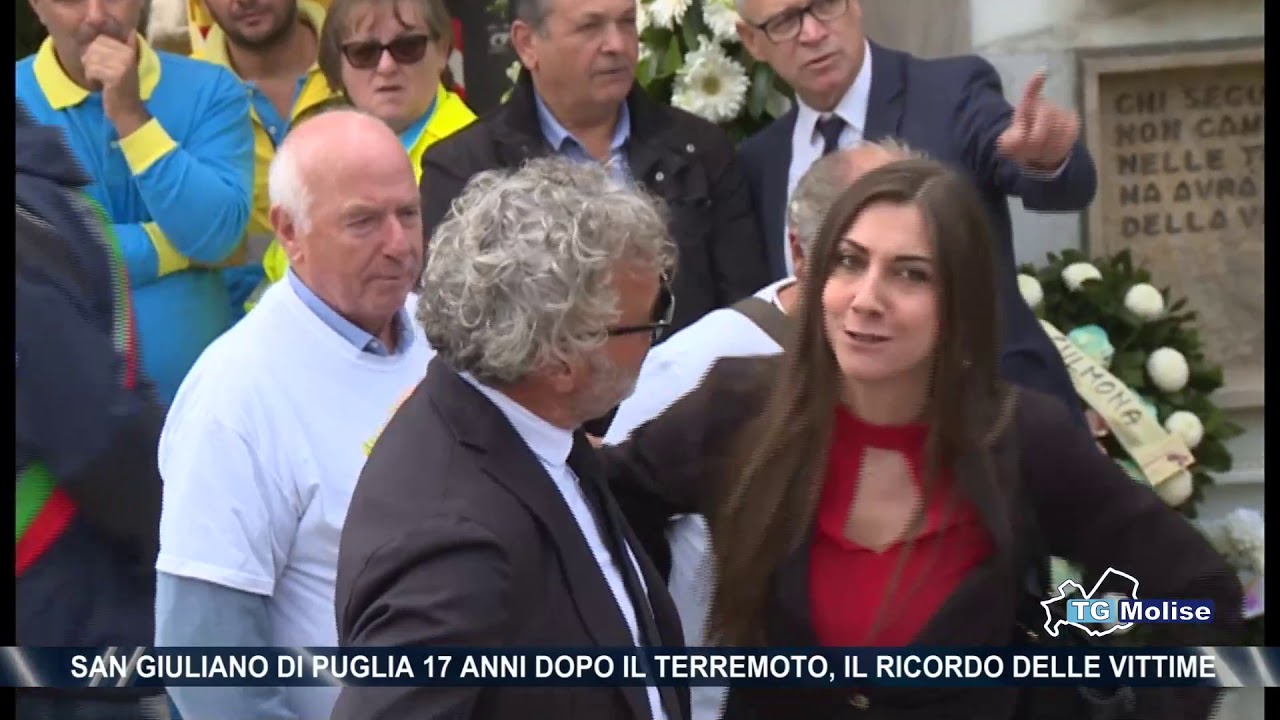 San Giuliano di Puglia 17 anni dopo il terremoto, il ricordo delle vittime