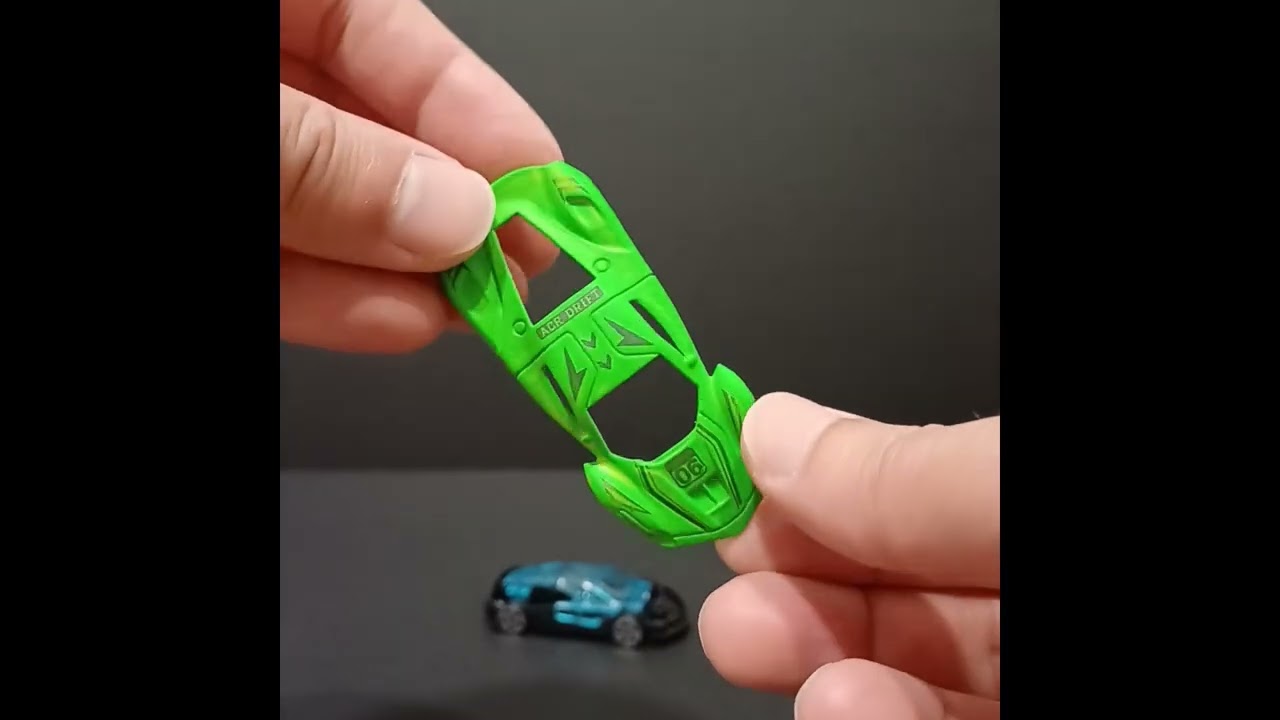 Customizing an ordinary die-cast car to glow under UV light.
