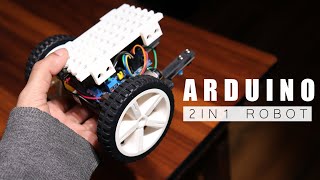 How To Make Amazing Arduino 2in1 Robot  | Arduino 2WD ROBOT |