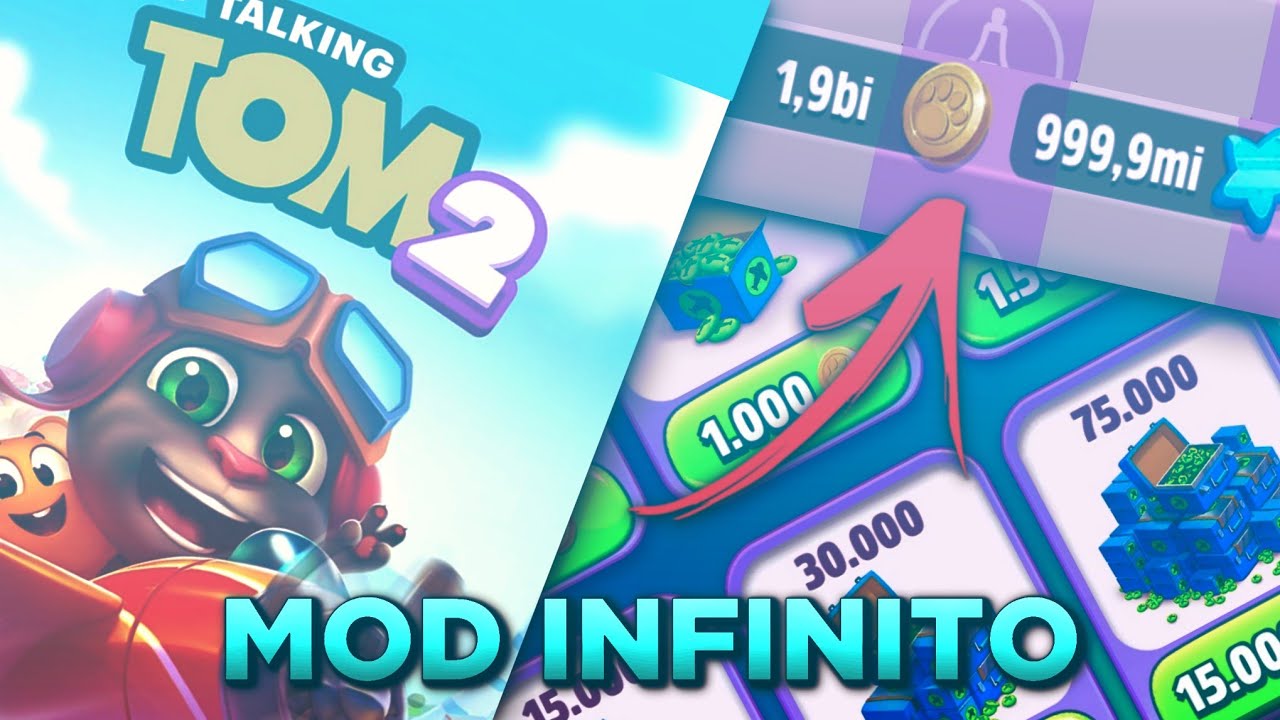 MY TALKING TOM 2 | DINHEIRO INFINITO ( APK MOD ) - YouTube