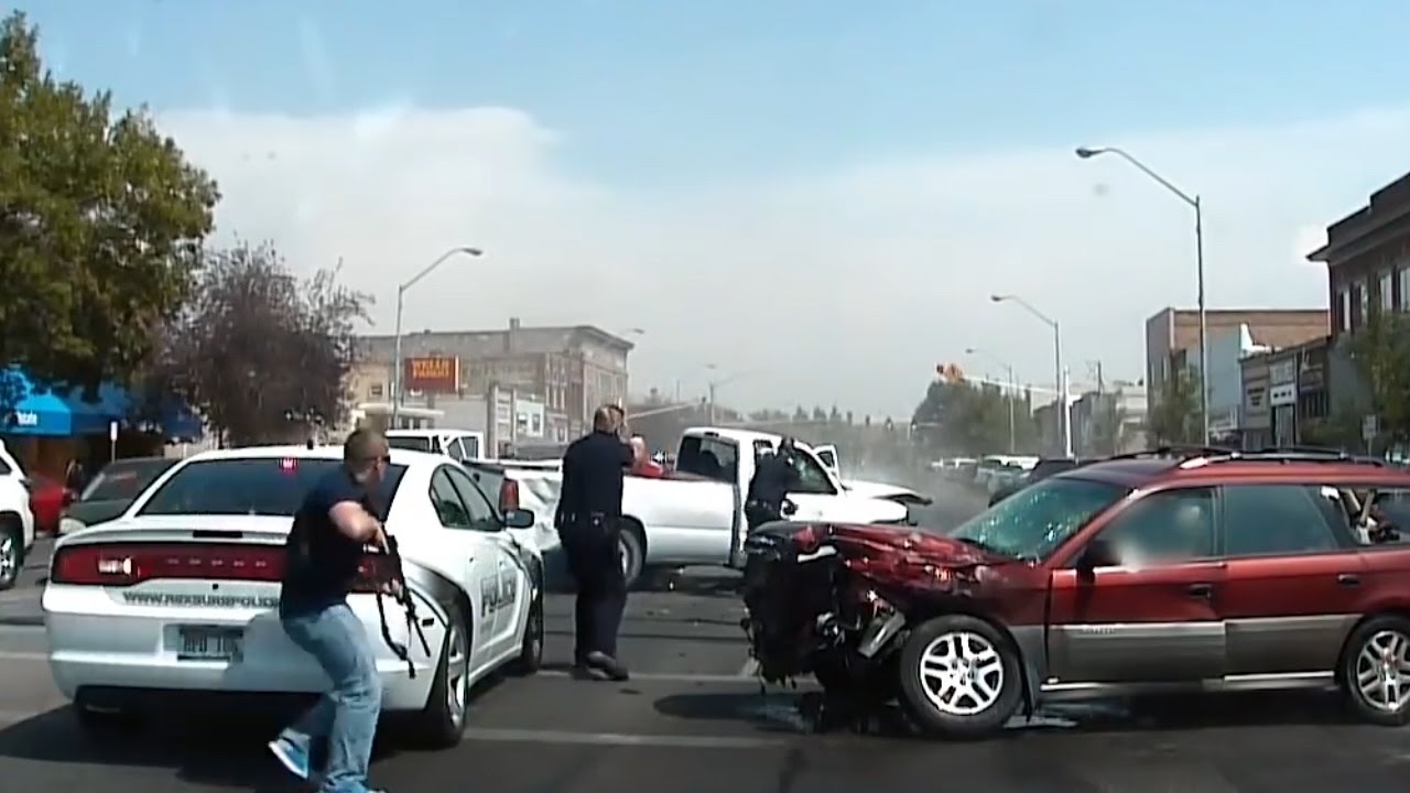 Crash Ends Police Chase - YouTube
