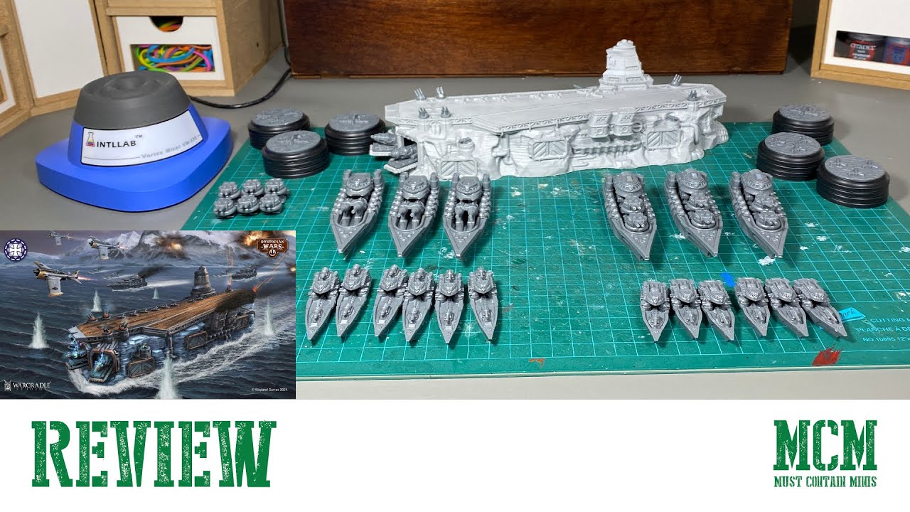 Is this the biggest 1/1200th scale ship ever? Ice Maiden Battlefleet Set Review for Dystopian Wars