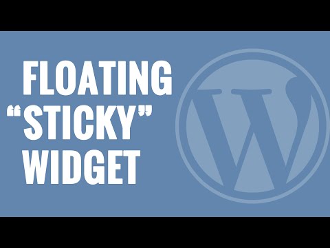 How to Create a "Sticky" Floating Sidebar Widget in WordPress