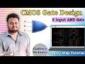 VLSI Basics: CMOS 3 input AND Gate Schematic Design in Cadence