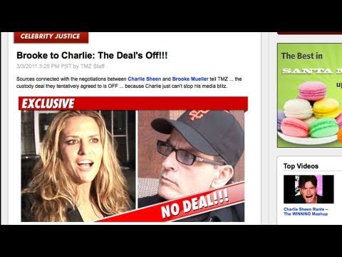 Charlie Sheen Brooke Mueller "Deal Off" / Mike Mye...