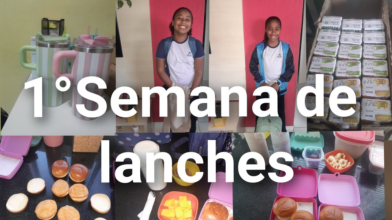 Comprinhas de lancheira na Shopee/O que as meninas levaram de lanche por 1 semana