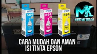 Tutorial isi tinta reffil printer epson L350