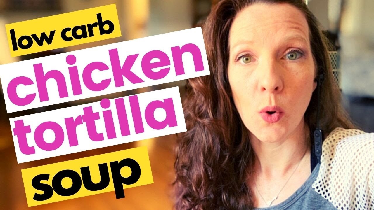 LOW CARB Crockpot CHICKEN TORTILLA SOUP Healthy Crockpot Soup Keto