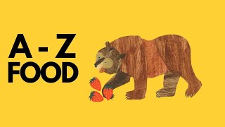 Learn Abc With Brown Bear Bill Martin Jr & Eric Carle - Alphabet Food