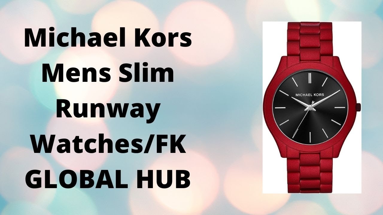Watches/Michael Kors Mens Slim Runway 