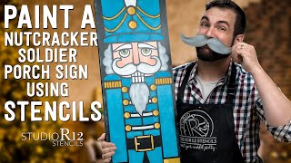 Paint a DIY Nutcracker Soldier for your Front Porch | Christmas Home Decor