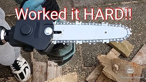AMAZING Mini Drill Chainsaw review
