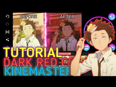 Tutorial Dark Red CC In KineMaster (Colour Correction)
