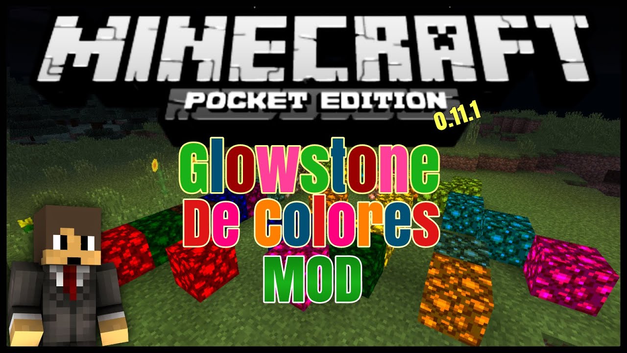 Glowstone De Colores mod - para Minecraft Pocket Edition 0.11.1 ...