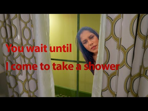 You wait until I come to take a shower | at barthroom | bathing vlog