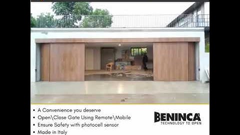 Sliding folding gate automation by Homatico