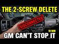 How Truck Owners Are Killing GM's Kill Switch (The 2-Screw Loophole)
