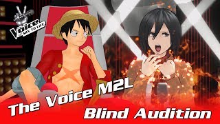 ✪ Mikasa - Girl on fire ✪ Blind Auditions ► The Voice M2L