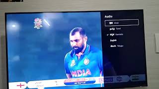 select kannada option for audio in hotstar cricket live screenshot 3