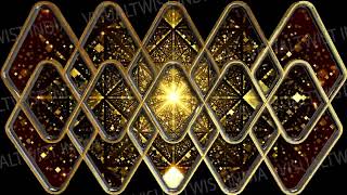 3D Gold Silver Triangle Multiframes  | Mapping | Premium Loop