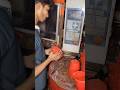 Complete factory process of making red mugs from plastic pellets