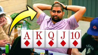 ROYAL FLUSH At High Stakes Poker (Extremely Rare)