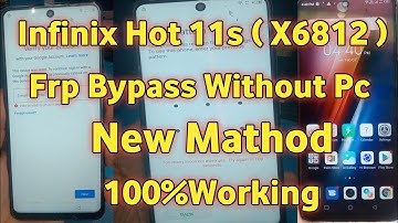 Infinix Hot 11s (X6812) Android 11 Frp Bypass Without Pc By Ad Mobile Gsm Solution #infinix