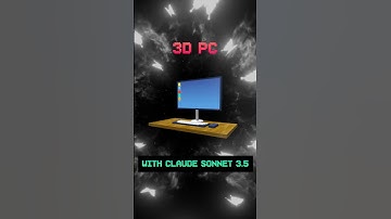 This AI is a GAME-CHANGER 🤯 | Claude Sonnet 3.5 | 3D PC 🖥️ | #claudeai #3dmodel