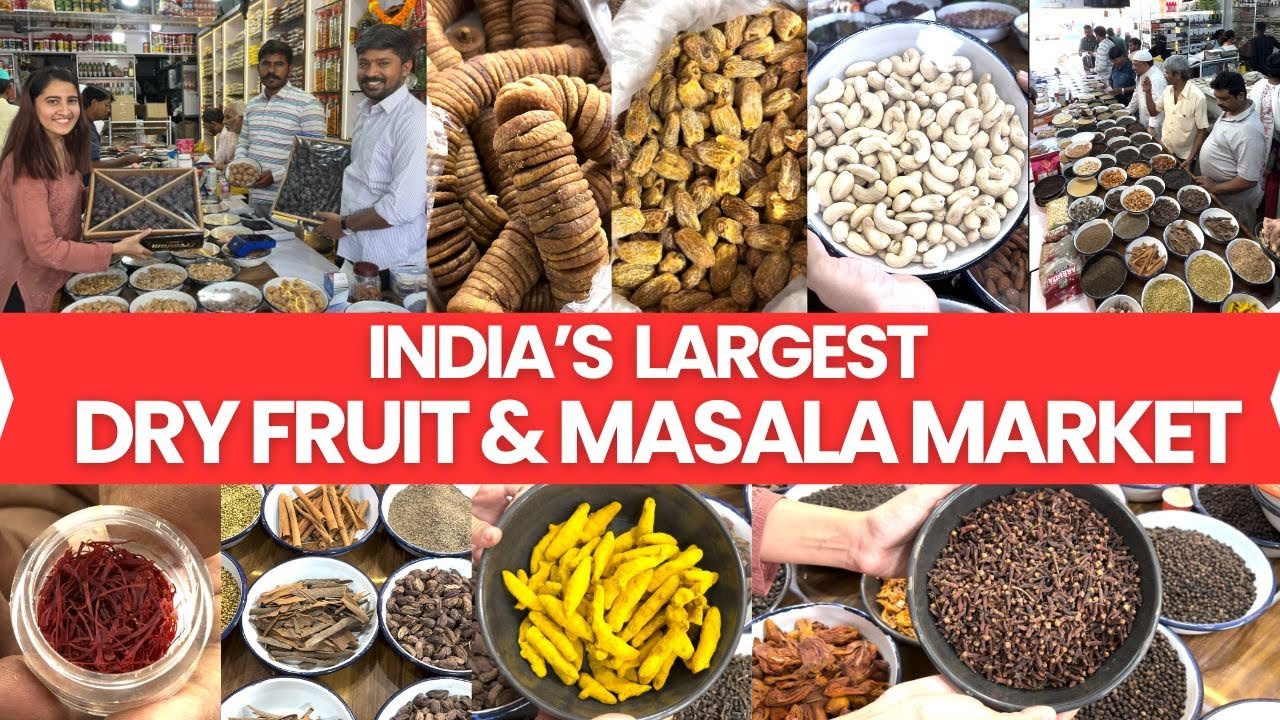 Dry Fruit & Masala Wholesale Market In Mumbai |  Apmc Market Vashi | All items with Price