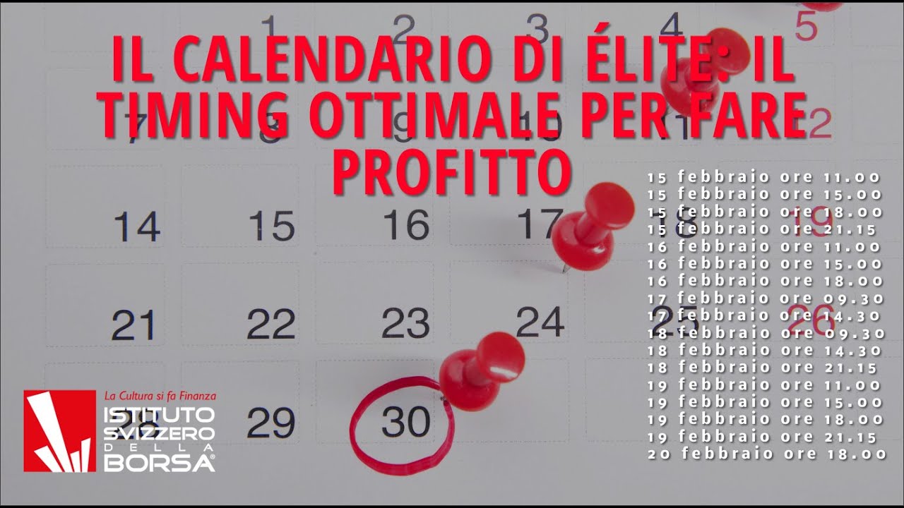 Il calendario di Élite il timing ottimale per fare profitto YouTube