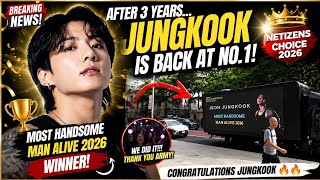 1 MIN AGO🚨 OMG! JUNGKOOK Just Won “Most Handsome Man Alive 2026” 😭🏆 