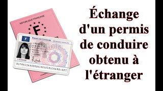 Échange d'un permis de conduire obtenu à l'étrange - Tunisien