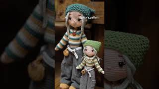 Atela Doll with Mini Version. #crochet #amigurumi #crochetpattern #amigurumipattern #doll
