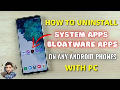 How To Uninstall System Bloatwares On Any Android Phone With PC