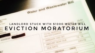 Landlord Stuck With $1000 Water Bill Due To Eviction Moratorium